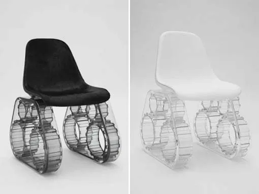Unique tank design chair