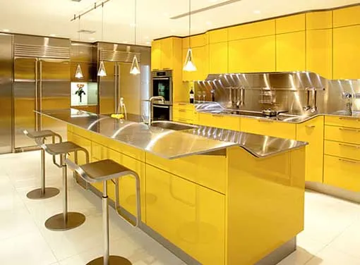 Linea Venus Yellow kitchen