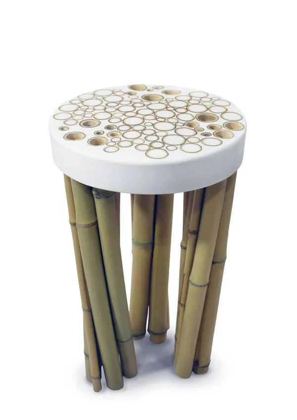 Bamboo sgabello 01